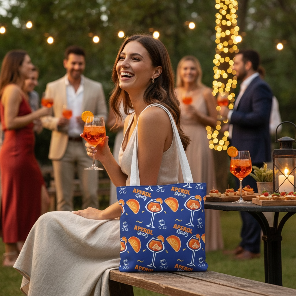 Aperol Spritz Tote Bag — Citrus Summer Carryall
