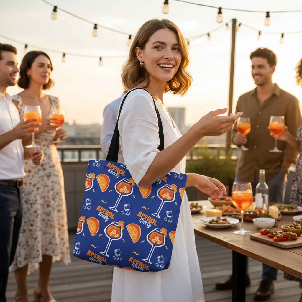 Aperol Spritz Tote Bag — Citrus Summer Carryall