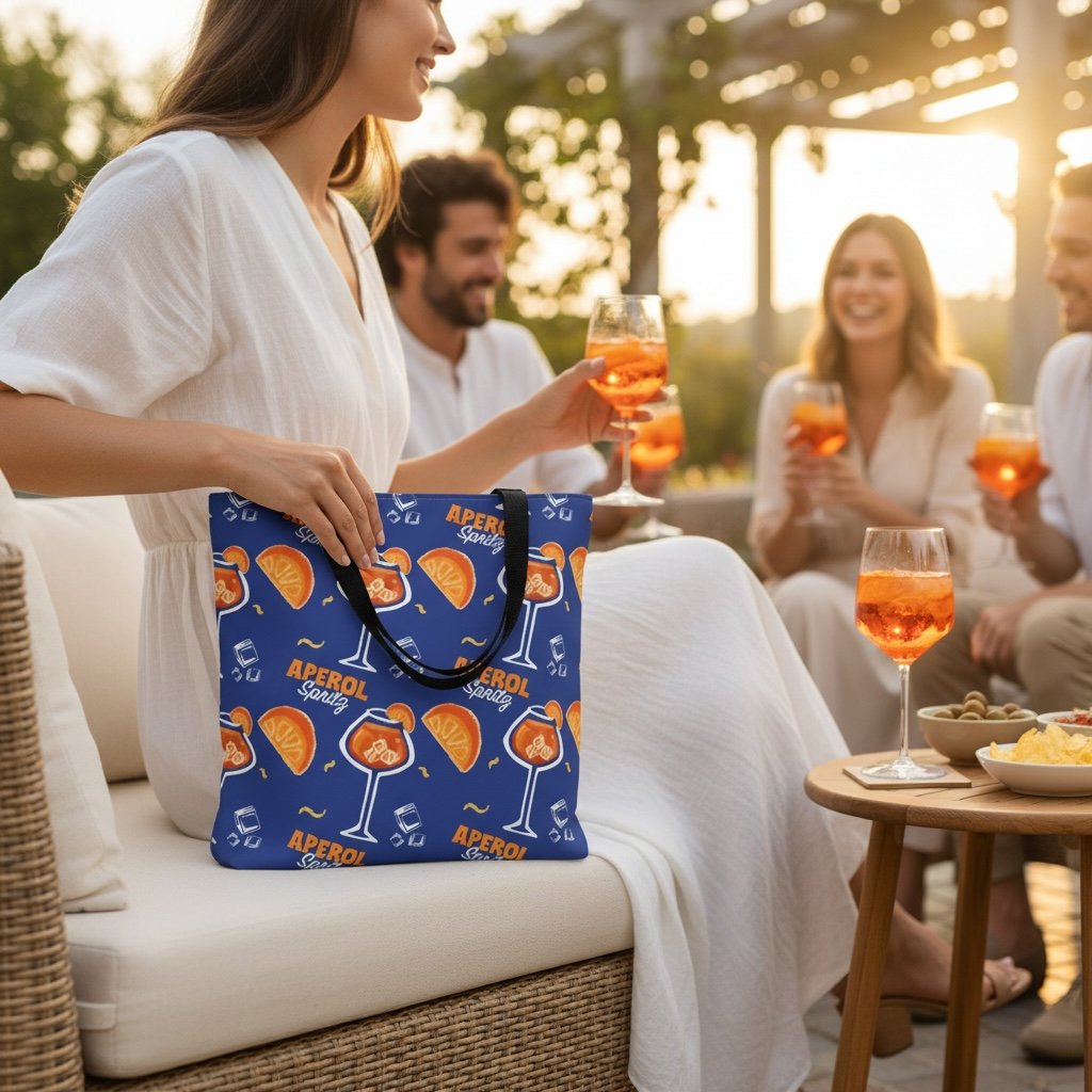 Aperol Spritz Tote Bag — Citrus Summer Carryall