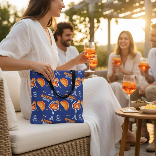 Aperol Spritz Tote Bag — Citrus Summer Carryall