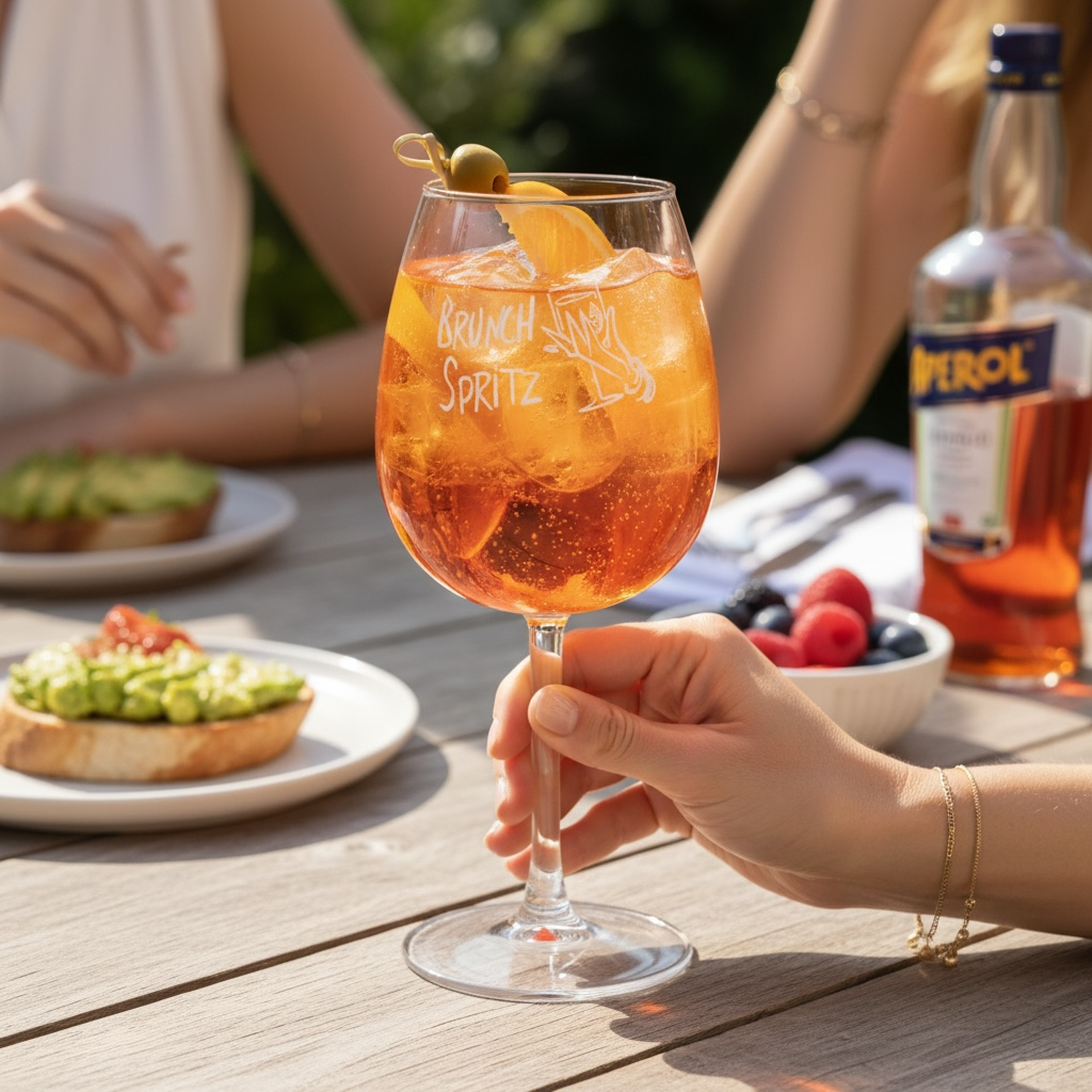 12oz Brunch Spritz Wine Glass | Citrus-Inspired