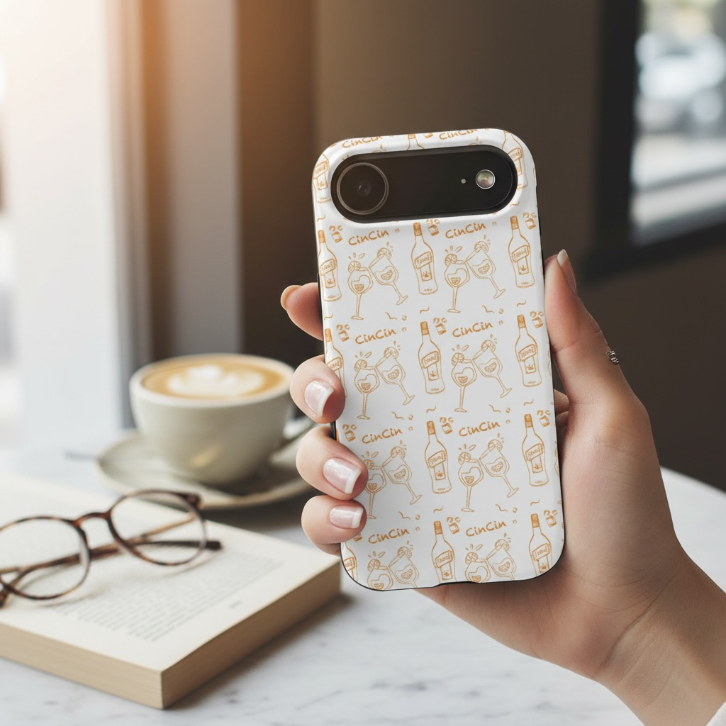 Cin Cin Spritz Tough Phone Case — Citrus Cocktail Pattern