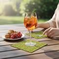 Aperol Brunch Cotton Napkin — Green Summer Table Style