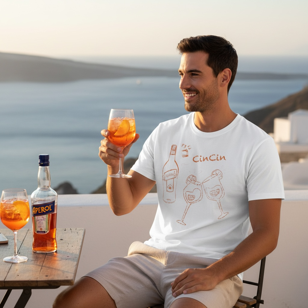 Cin Cin Aperol Shirt —  Summer Cocktail Party Tee