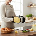 Lemon Brunch Fruit Yellow Oven Mitt Set - Citrus Kitchen Decor