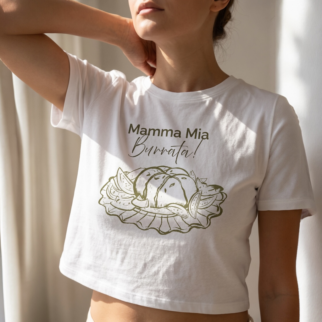 Burrata Tee — "Mamma Mia Burrata!" Women's Boxy Shirt