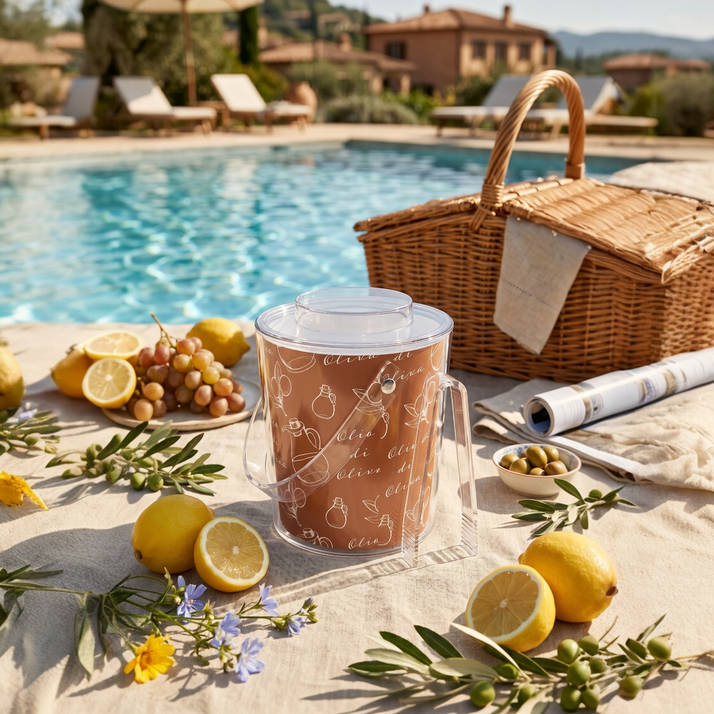 Olio di Olive Pattern Ice Bucket - Italian Vibes Barware