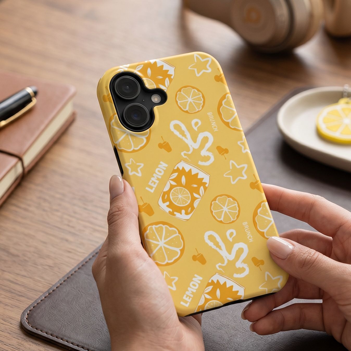 Lemon Brunch Tough Phone Case — Yellow Aperol Inspired Design