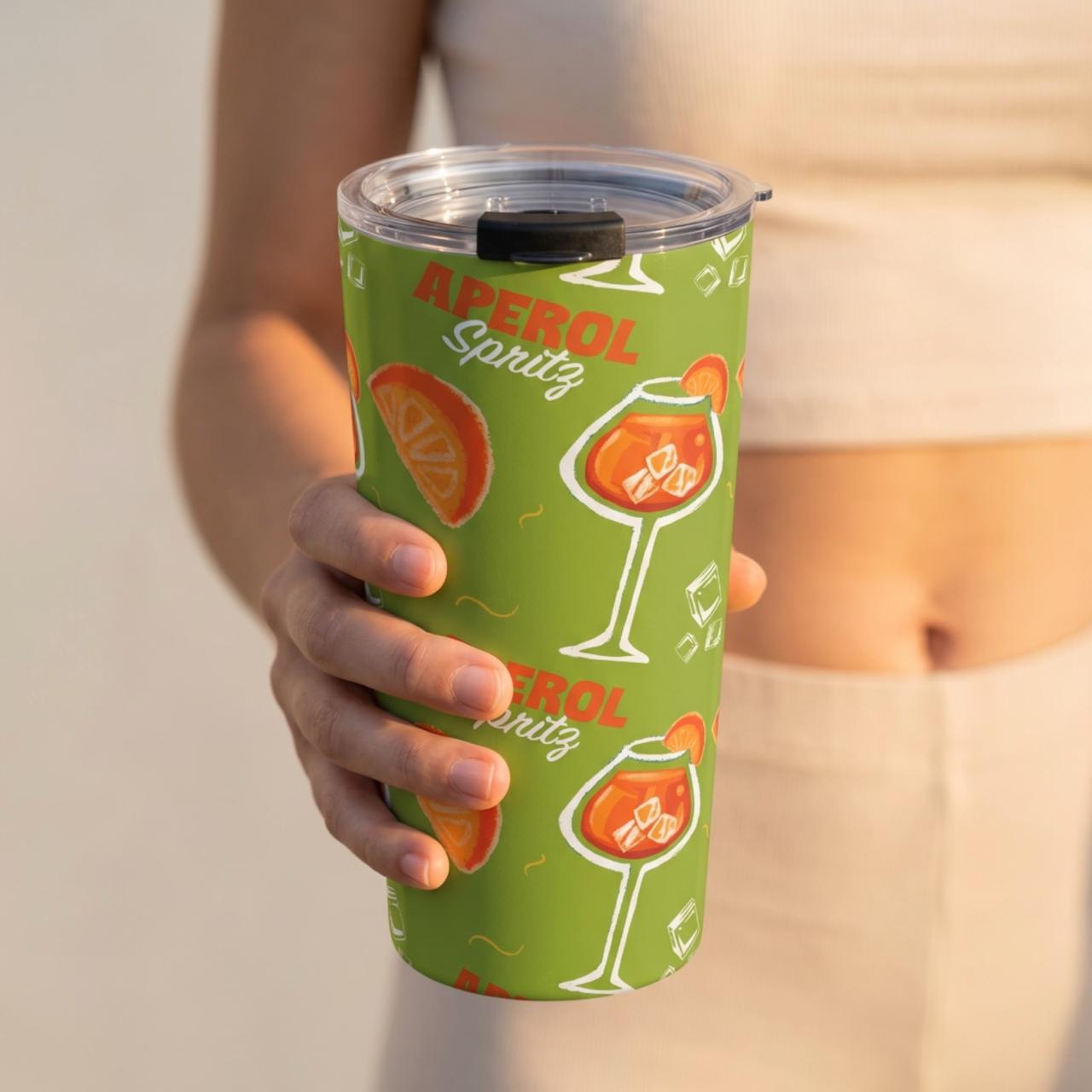 Aperol Spritz 20oz Tumbler — Green Aperol Inspired Design
