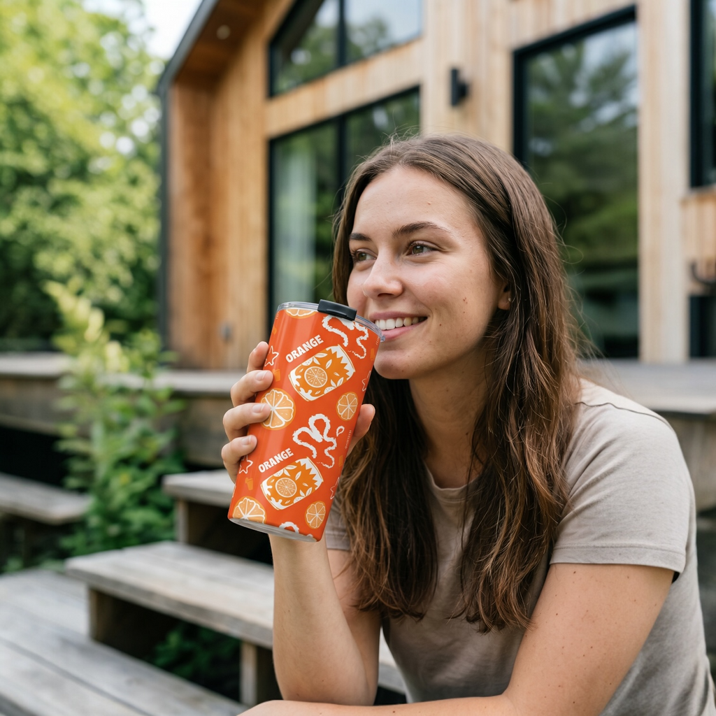 Orange Brunch 20oz Tumbler — Orange Aperol Inspired Design