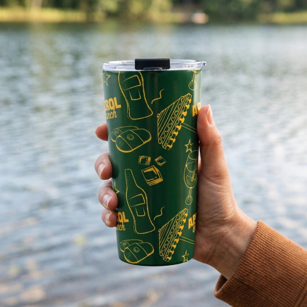 Aperol Brunch 20oz Tumbler — Green Aperol Inspired Design