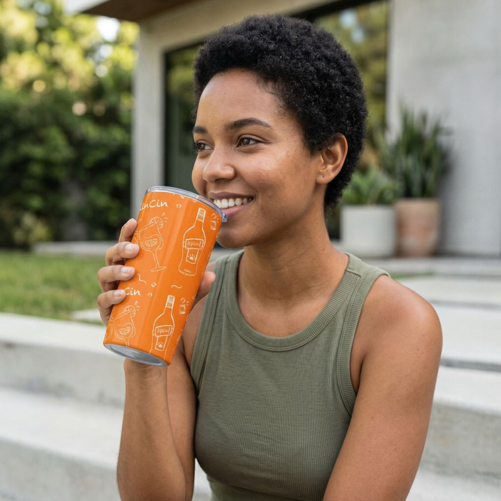Cin Cin 20oz Tumbler - Orange Aperol Inspired Design