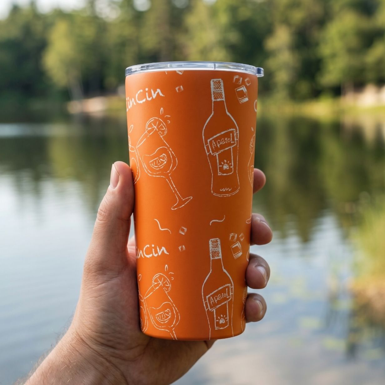 Cin Cin 20oz Tumbler - Orange Aperol Inspired Design