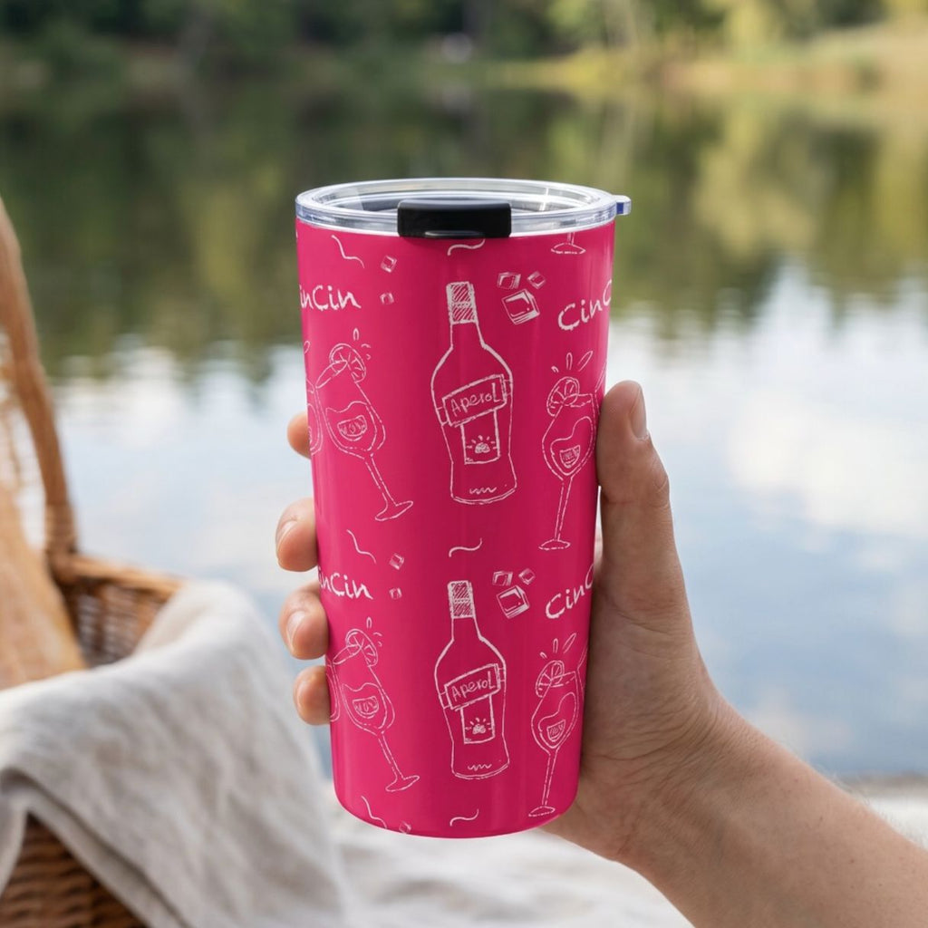 Cin Cin 20oz Tumbler - Pink Aperol Inspired Design