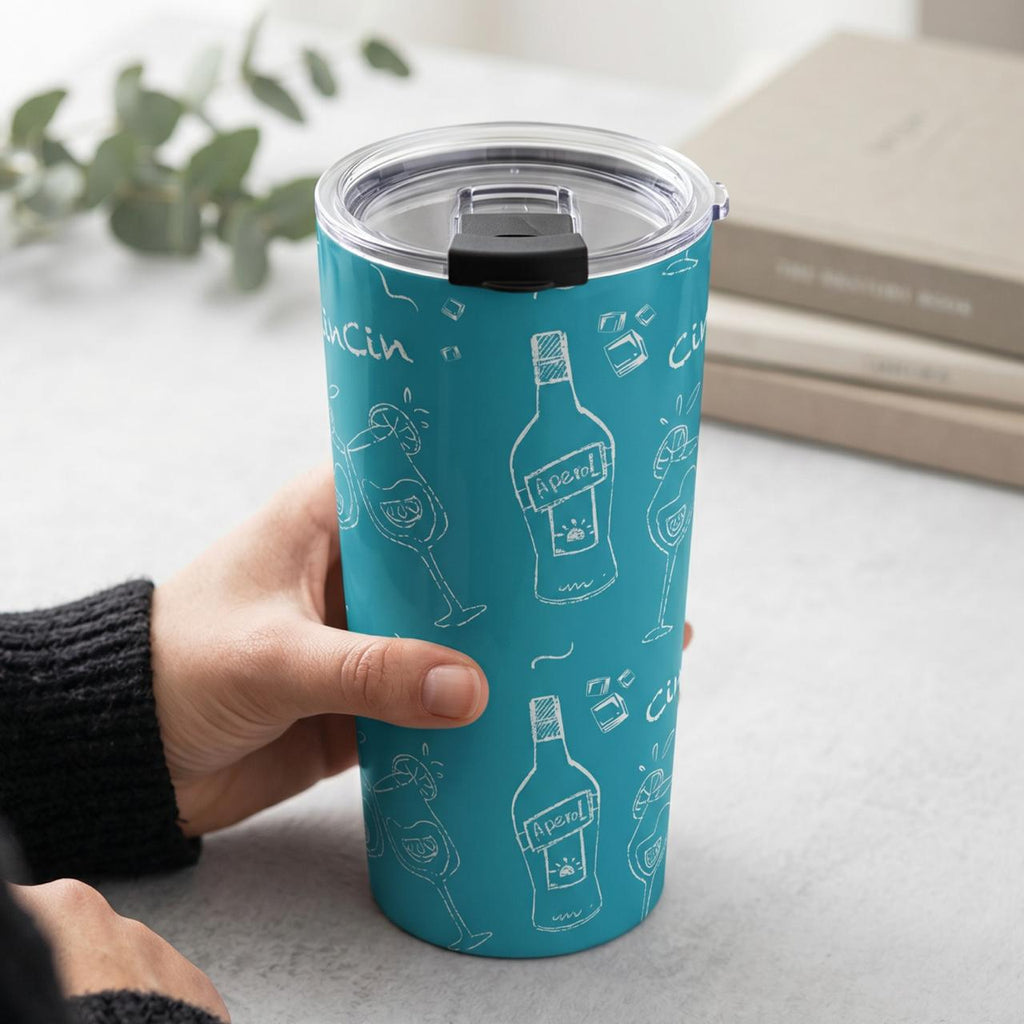Cin Cin 20oz Tumbler - Turquoise Aperol Inspired Design