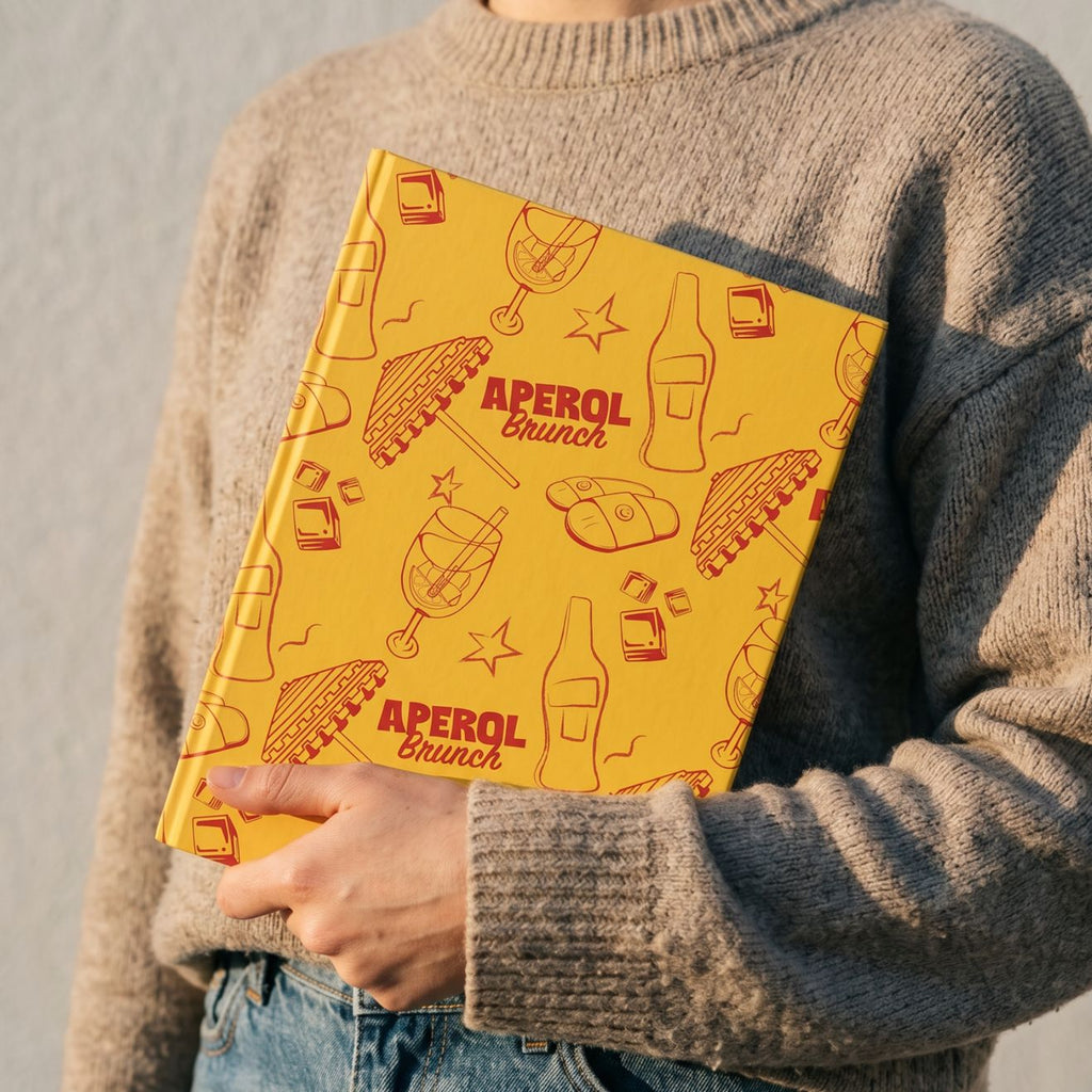 Aperol Brunch Hardcover Journal – Yellow Aperol Inspired Design