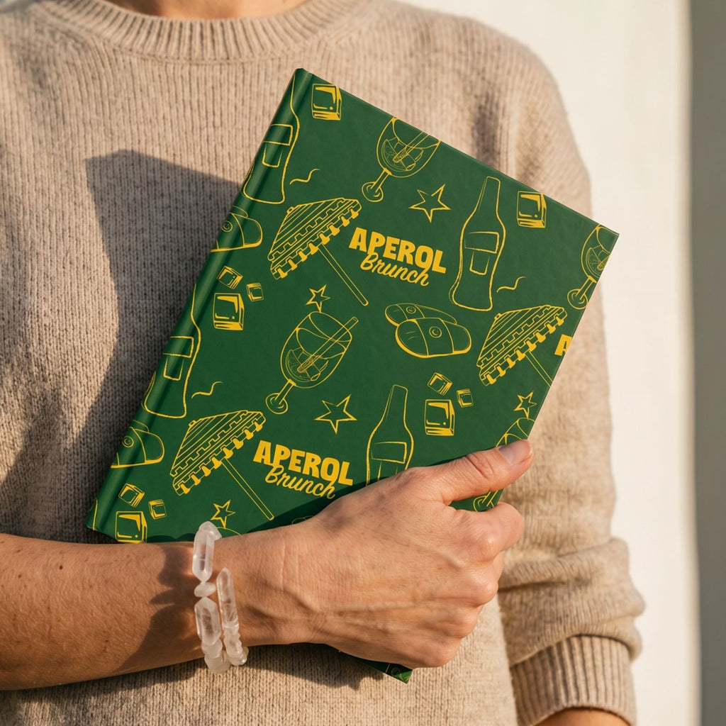 Aperol Brunch Hardcover Journal – Green Aperol Inspired Design