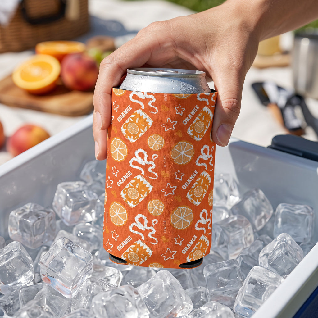Orange Brunch Fruit Can Cooler – Orange Aperol Inspired Design