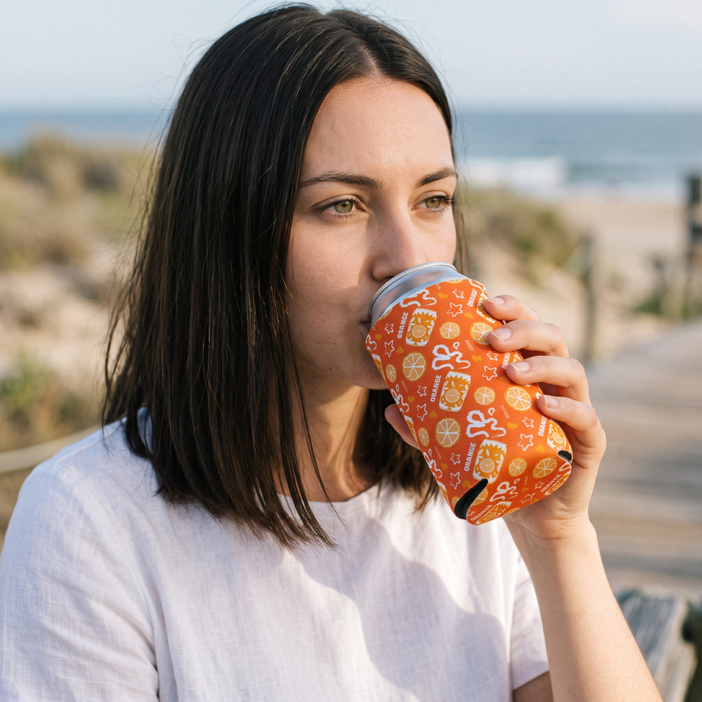 Orange Brunch Fruit Can Cooler – Orange Aperol Inspired Design