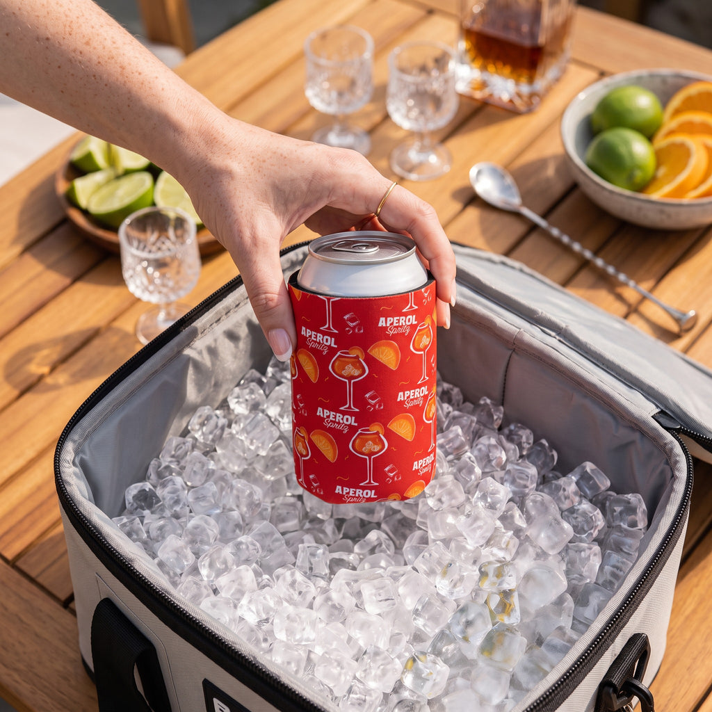 Aperol Spritz Can Cooler - Red Aperol Inspired Design