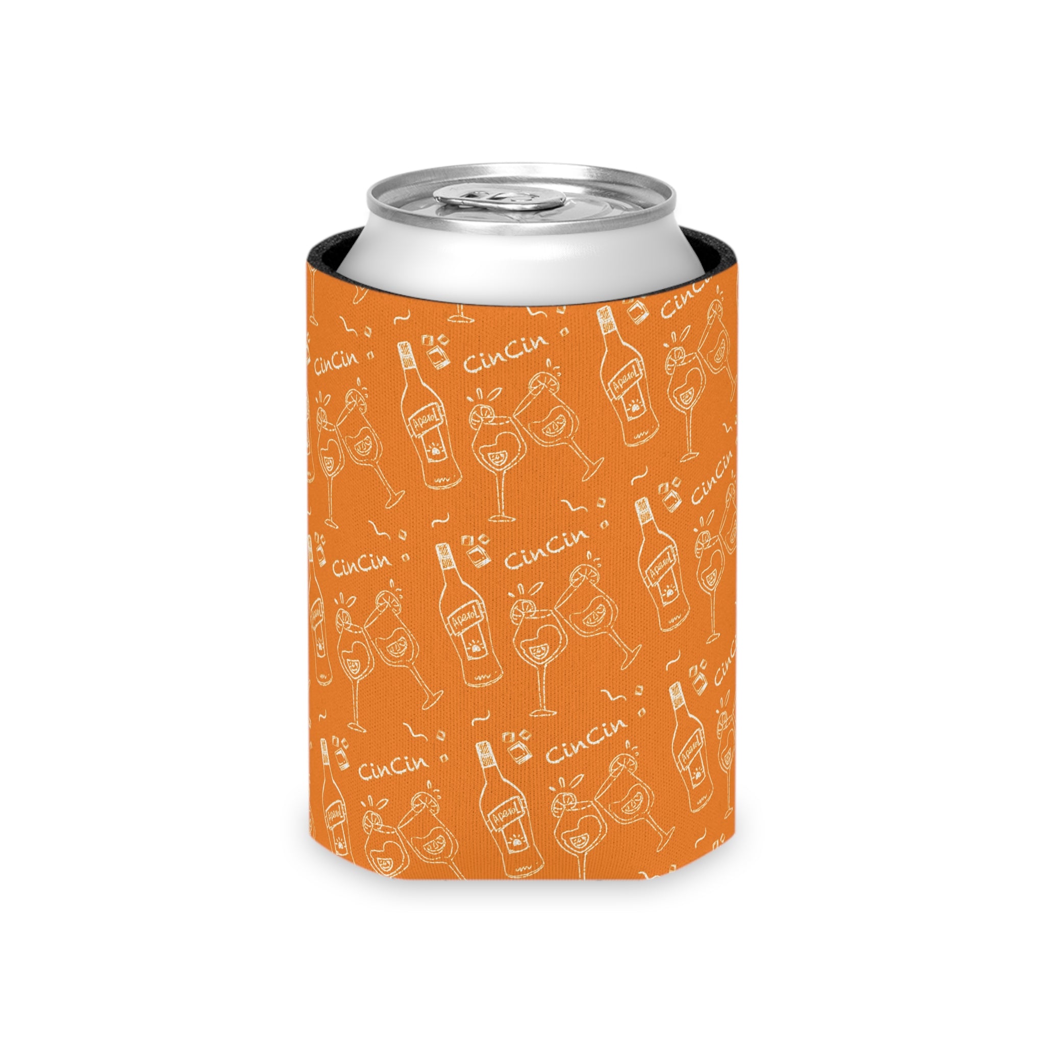 Cin Cin Orange Collection Can Cooler – Orange Aperol Inspired Design