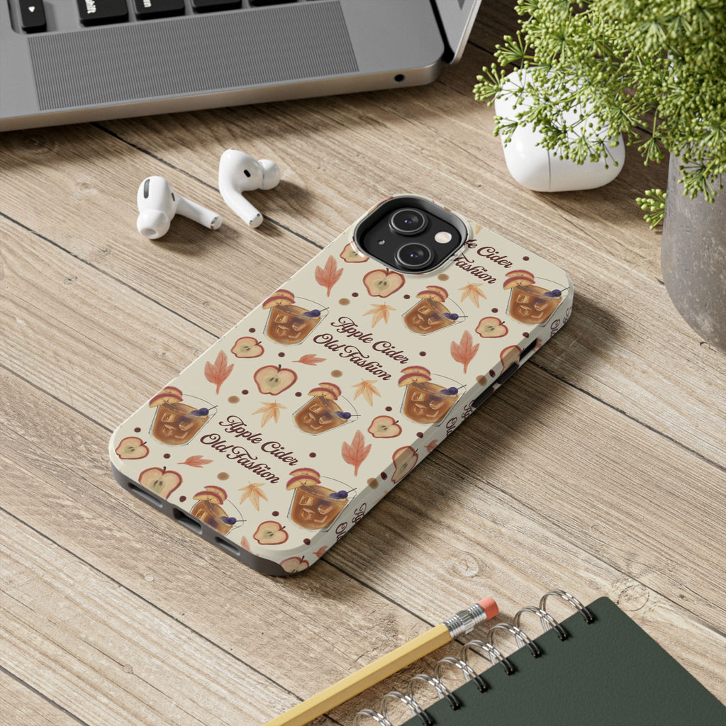 Apple Cider Old Fashioned Tough Phone Case – Beige Apple Cider Collection Inspired Design