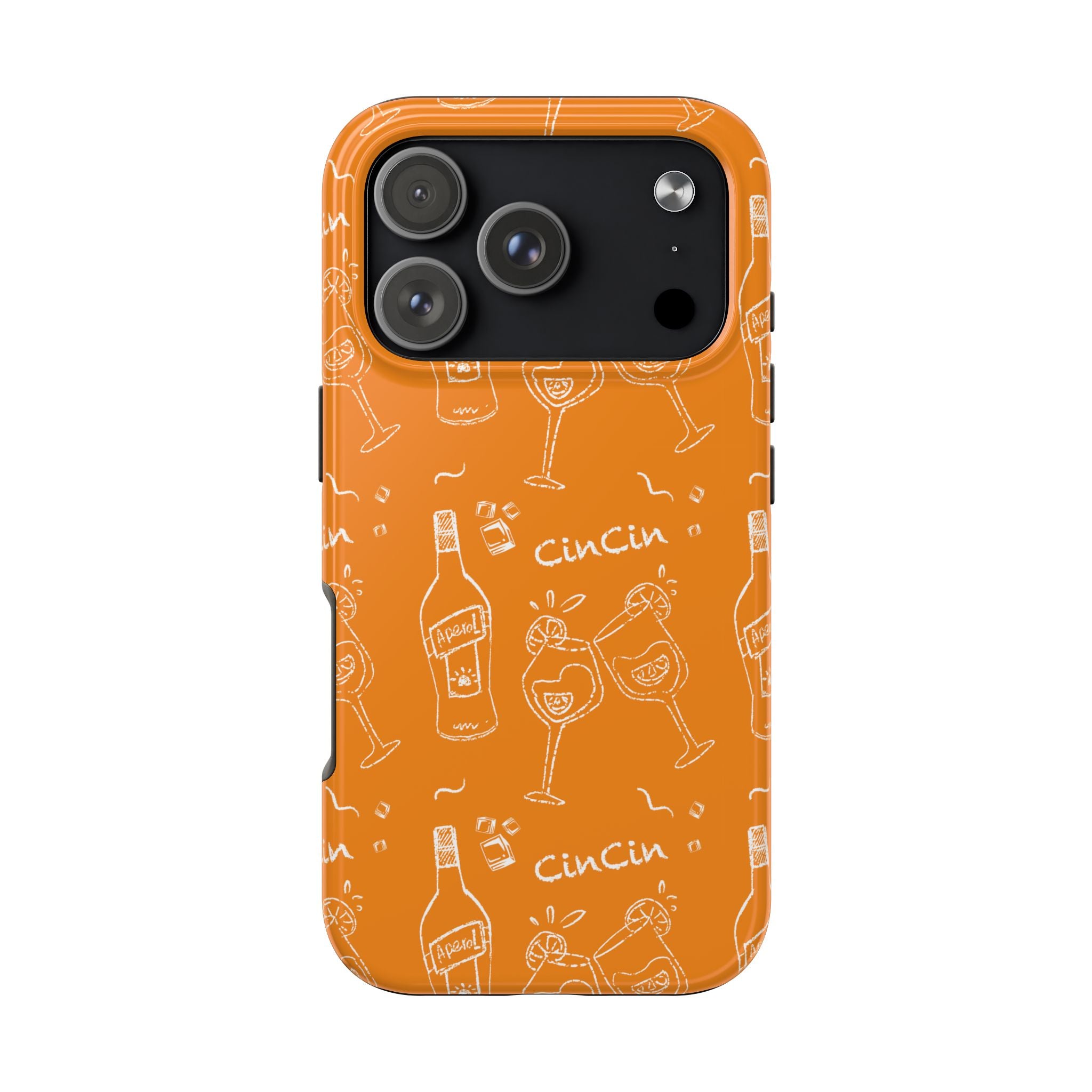 Cin Cin Spritz Tough Phone Case — Orange Citrus Cocktail Pattern
