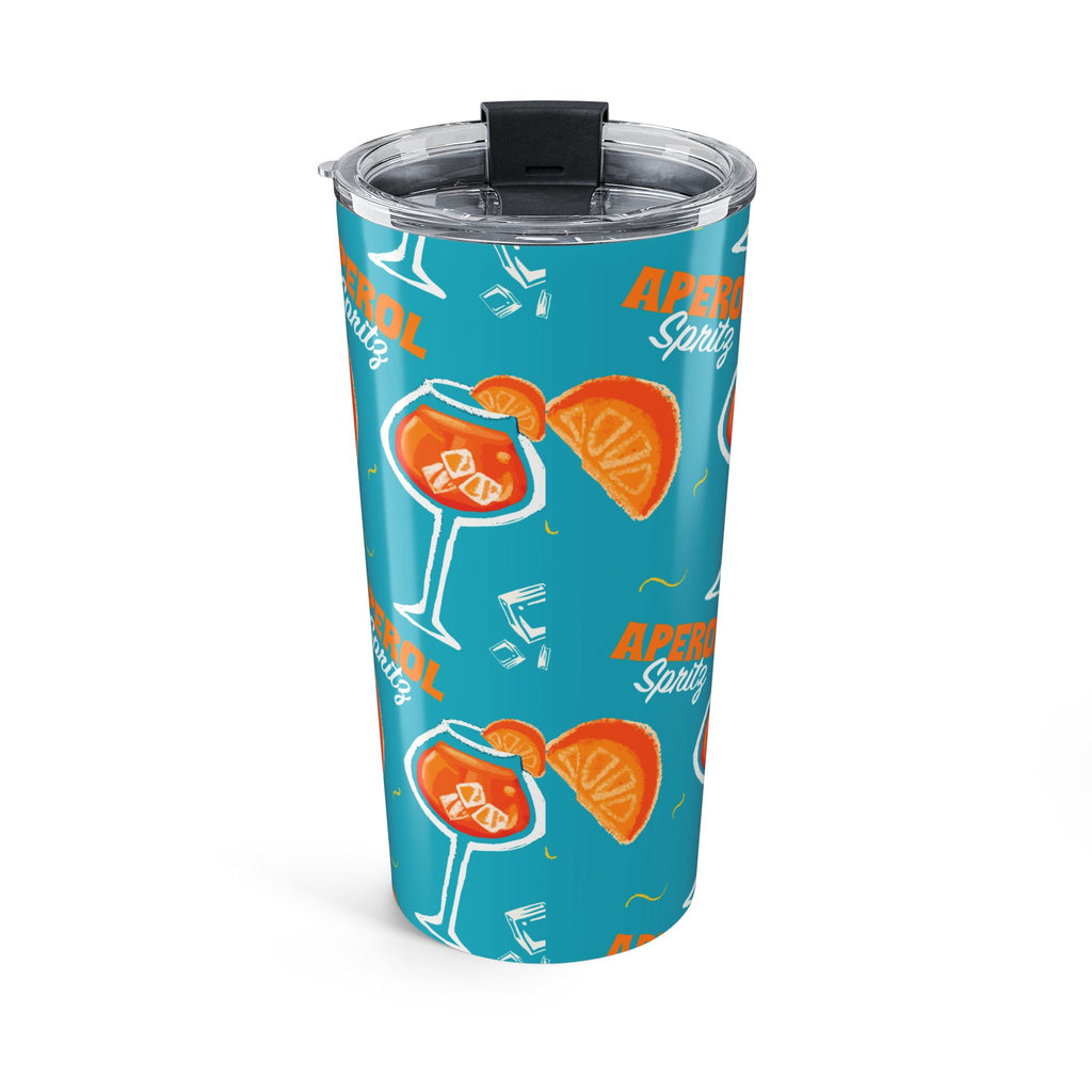 Aperol Spritz Inspired 20oz Tumbler | Turquoise Cocktail Travel Mug | Stainless Steel Insulated Cup | Summer Drinkware | Hostess Gift