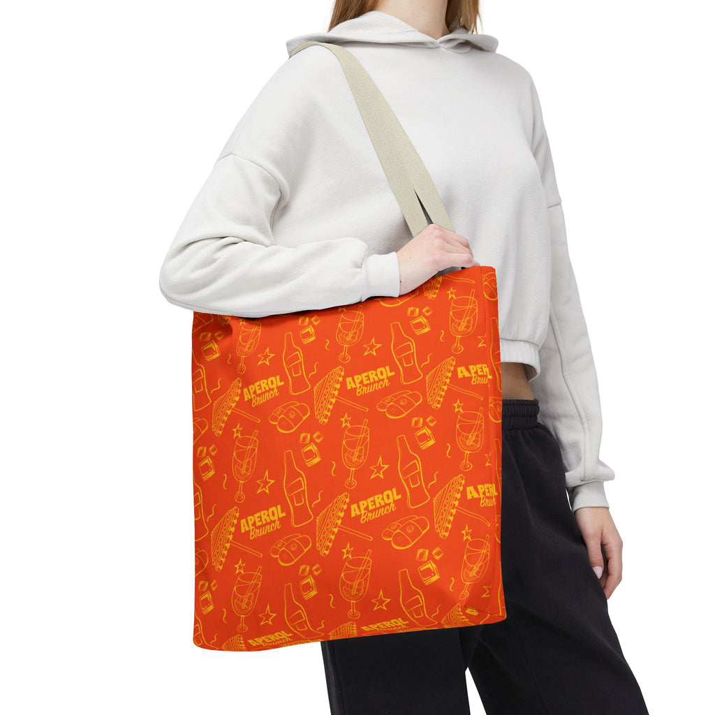 Aperol Brunch Tote Bag — Orange and Yellow Brunch Collection Inspired Design