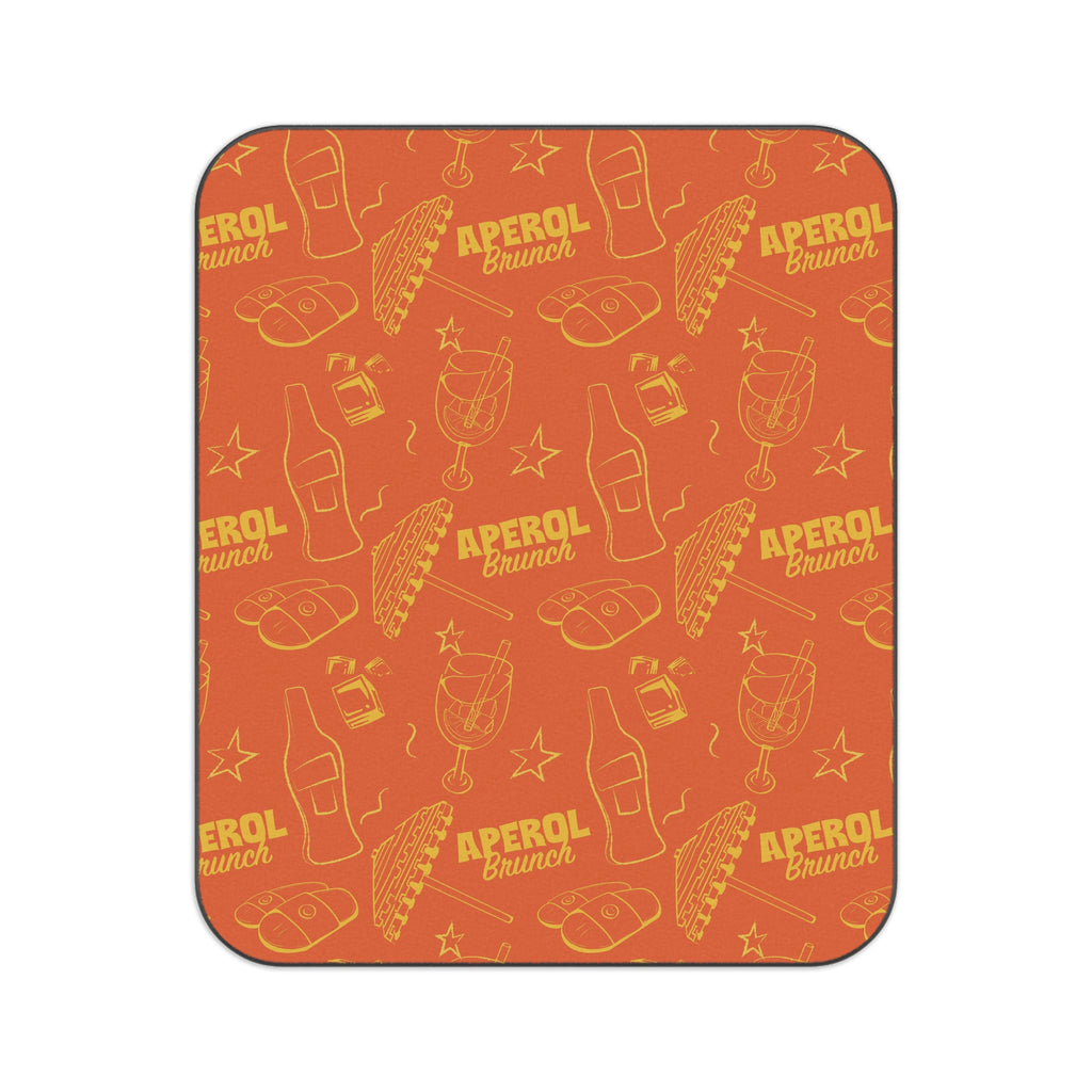 Aperol Brunch Picnic Blanket — Orange Aperol Inspired Design