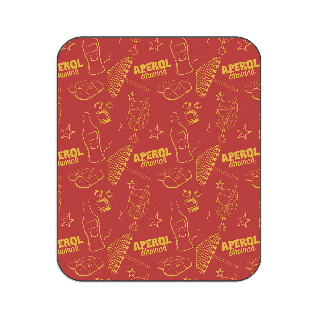 Aperol Brunch Picnic Blanket — Red Aperol Inspired Design
