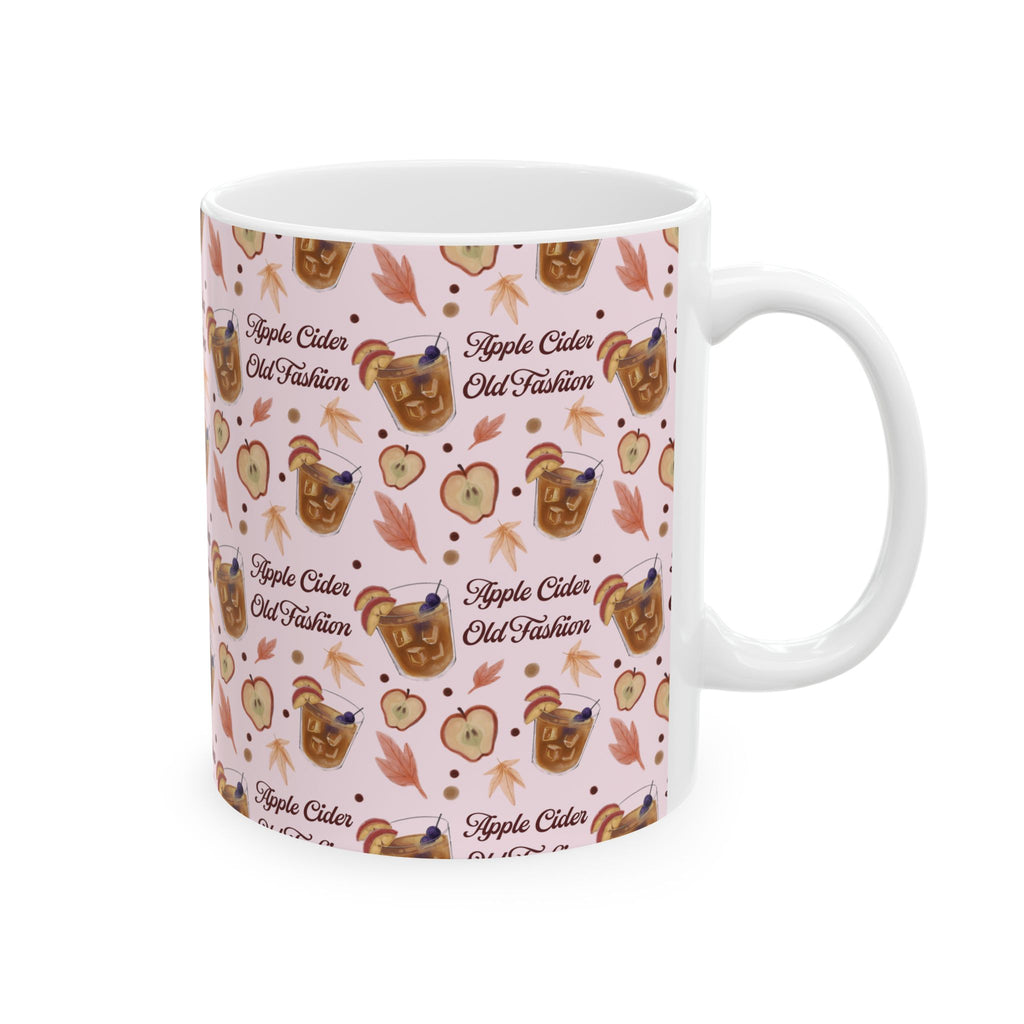 Apple Cider Old Fashioned 11oz Coffee Mug — Light Pink Apple Cider Collection Inspired Design