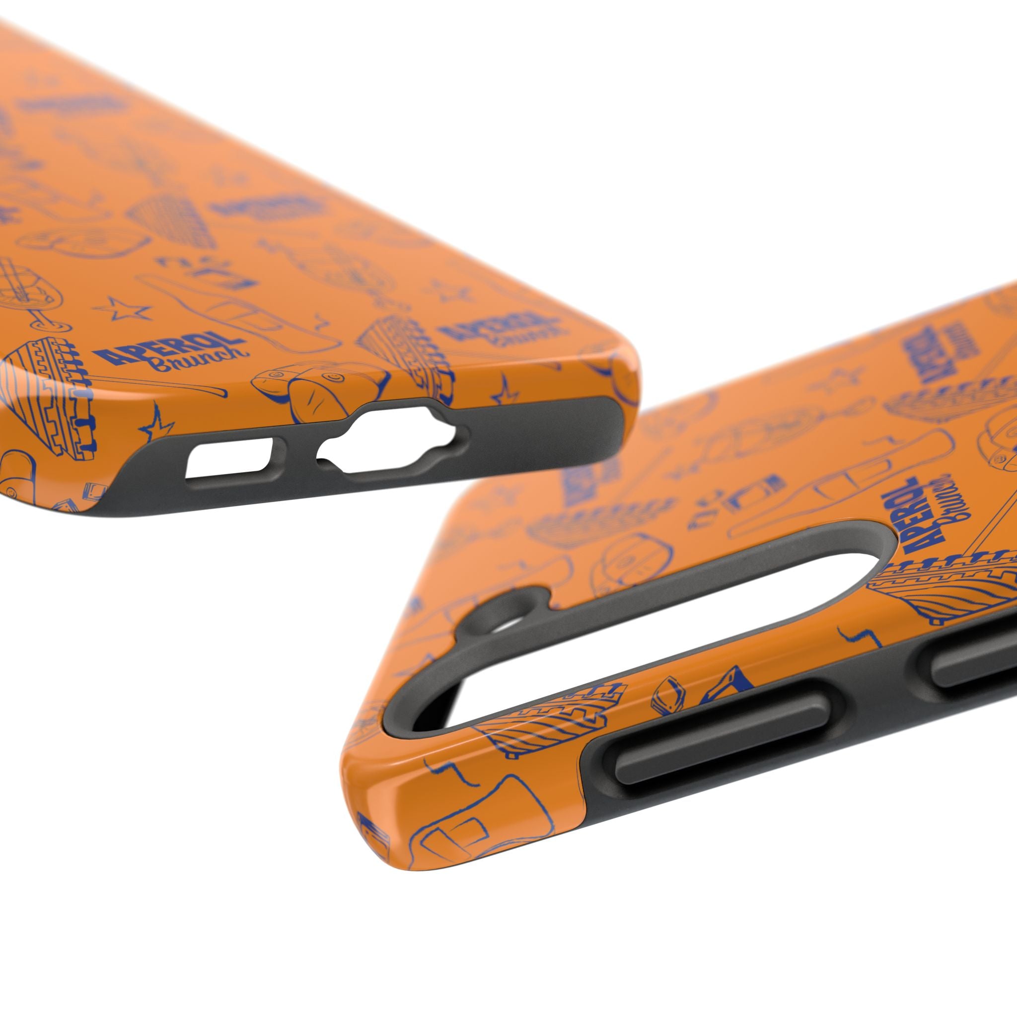 Aperol Brunch Collection Tough Phone Case — Orange and Blue Aperol Inspired Design
