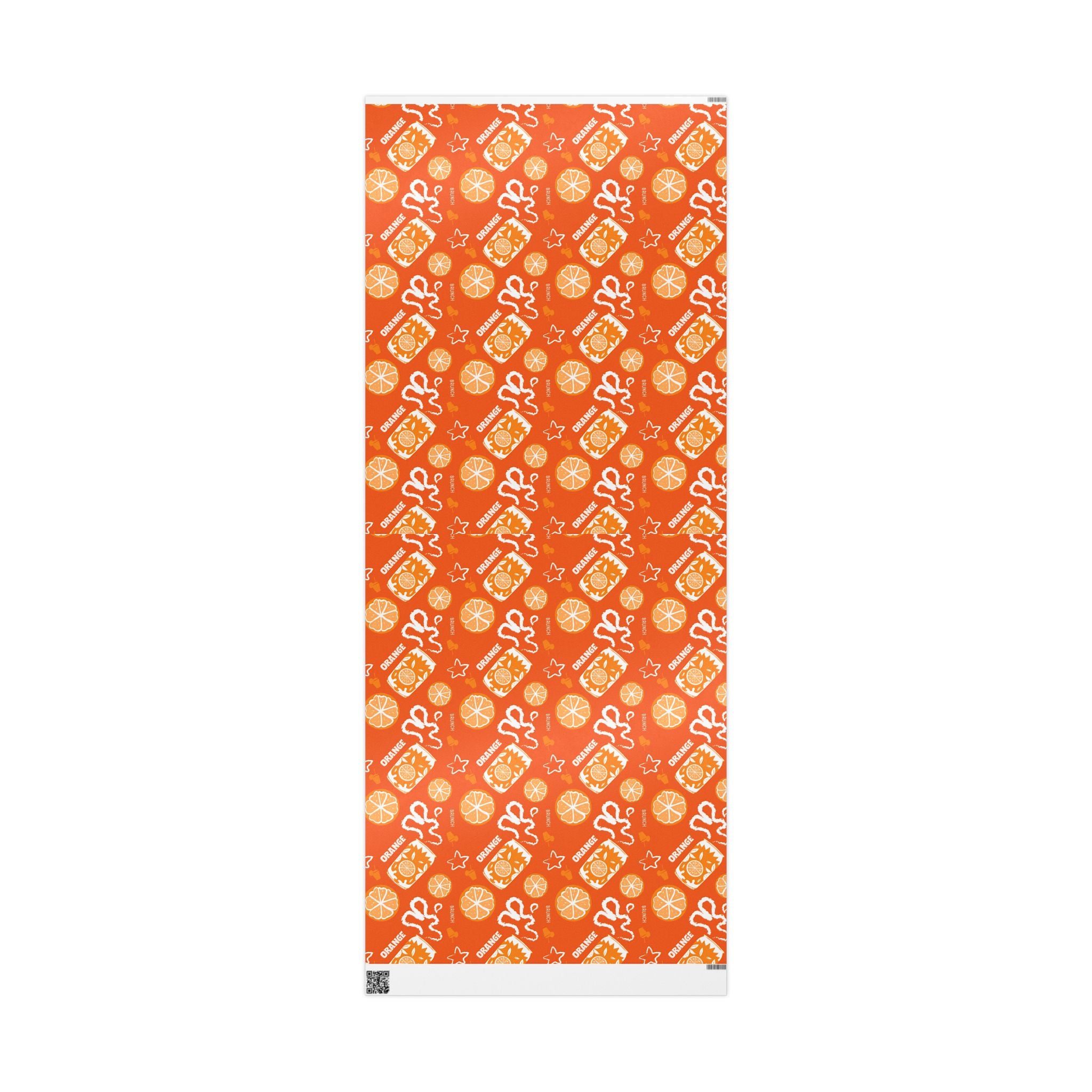 Orange Fruit Brunch Peel Wrapping Paper Roll — Orange Fruit Brunch Collection Inspired Design