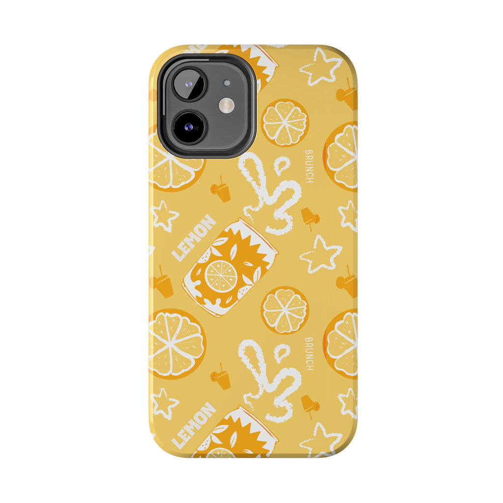 Lemon Brunch Tough Phone Case — Citrus Summer Pattern