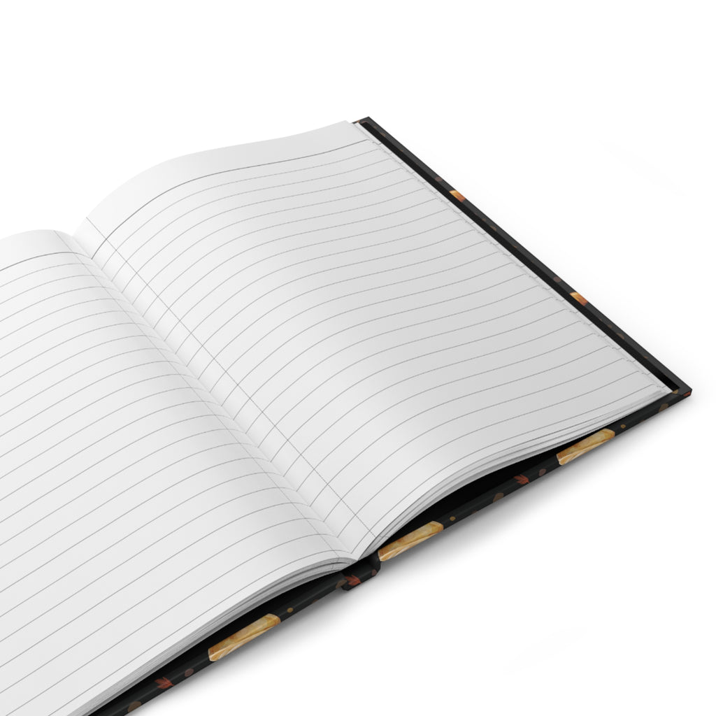 Pumpkin Spice Martini Hardcover Journal — Black Pumpkin Collection Inspired Design