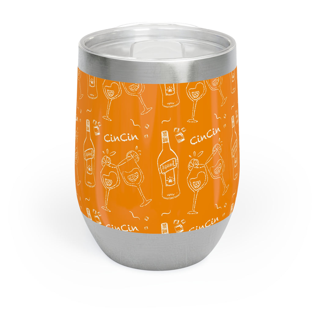 Cin Cin Cocktail Wine Tumbler — Orange Aperol Inspired Design