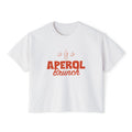 Aperol Brunch Women's Boxy Tee — Orange Aperol Inspired Shirt