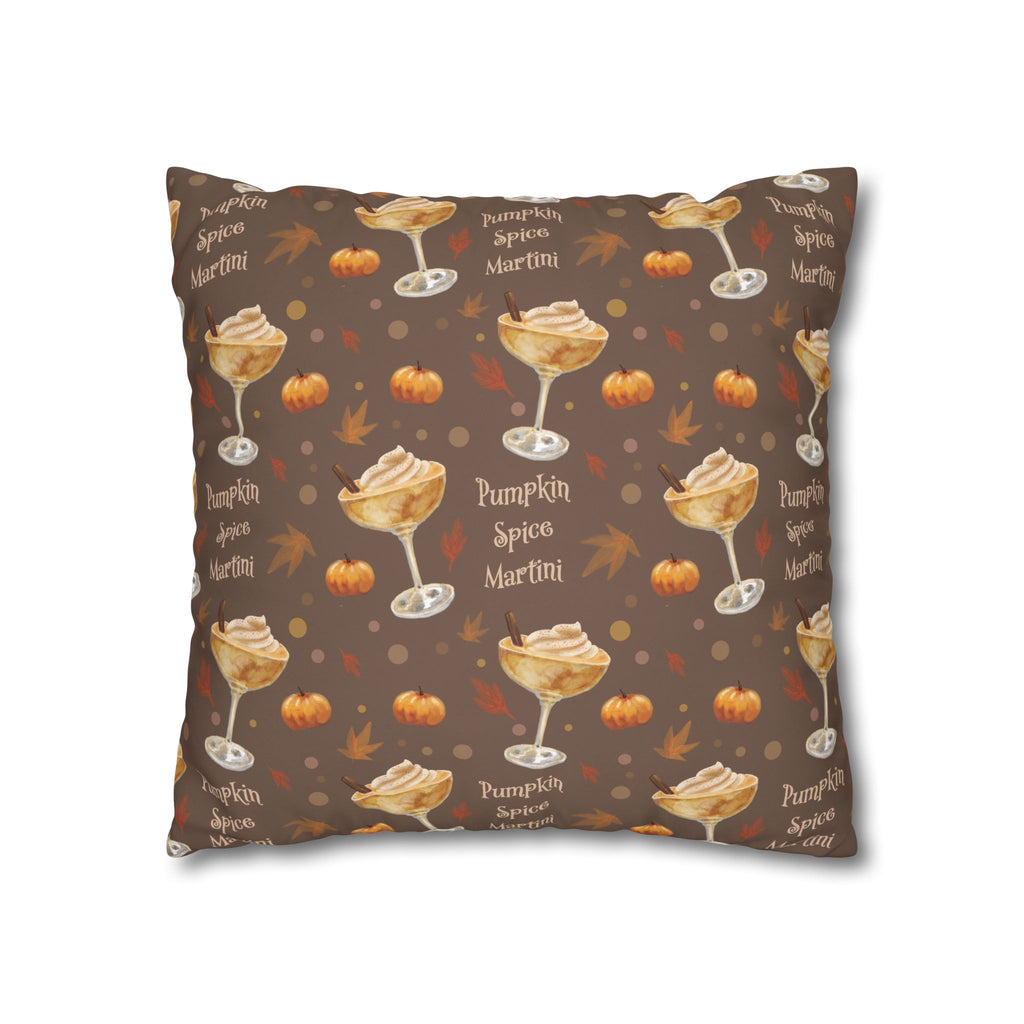 Pumpkin Spice Martini Pillowcase — Brown Pumpkin Collection Inspired Design
