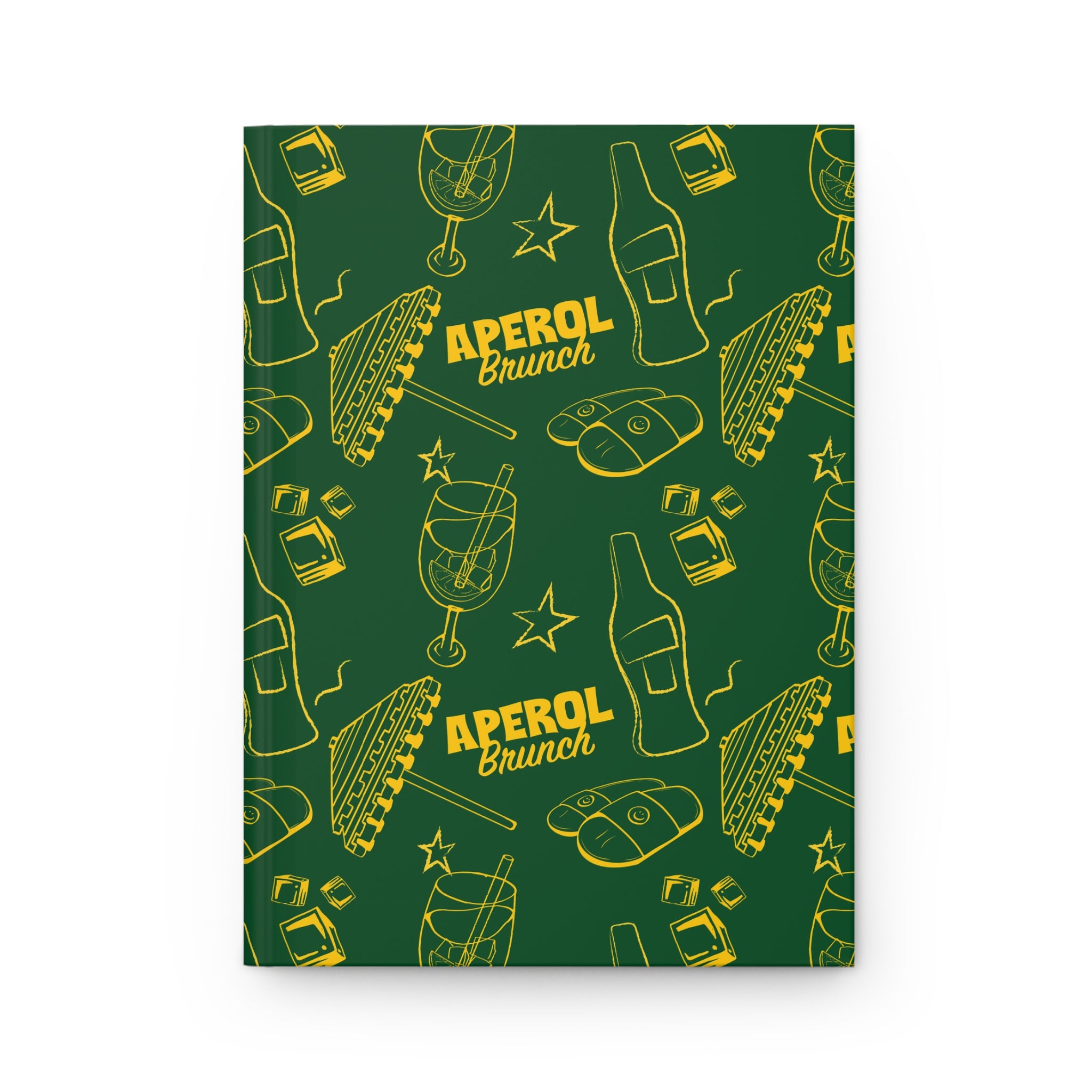 Aperol Brunch Hardcover Journal – Green Aperol Inspired Design