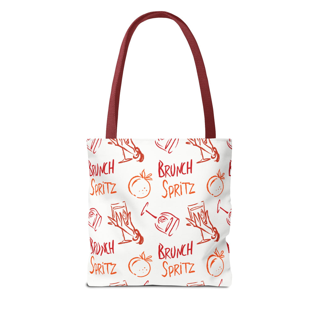 Brunch Spritz Pattern Tote Bag - Citrus All-Over Print