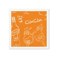 Cin Cin Aperol Cocktail Napkins (Pack of 50) – Orange Paper Napkins, Cocktail Party Decor, Beverage Napkins, Hostess Gift