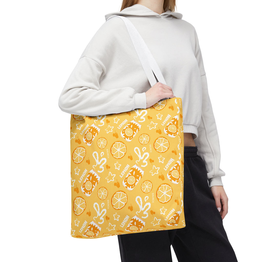 Lemon Brunch Tote Bag – Yellow Aperol Inspired Design