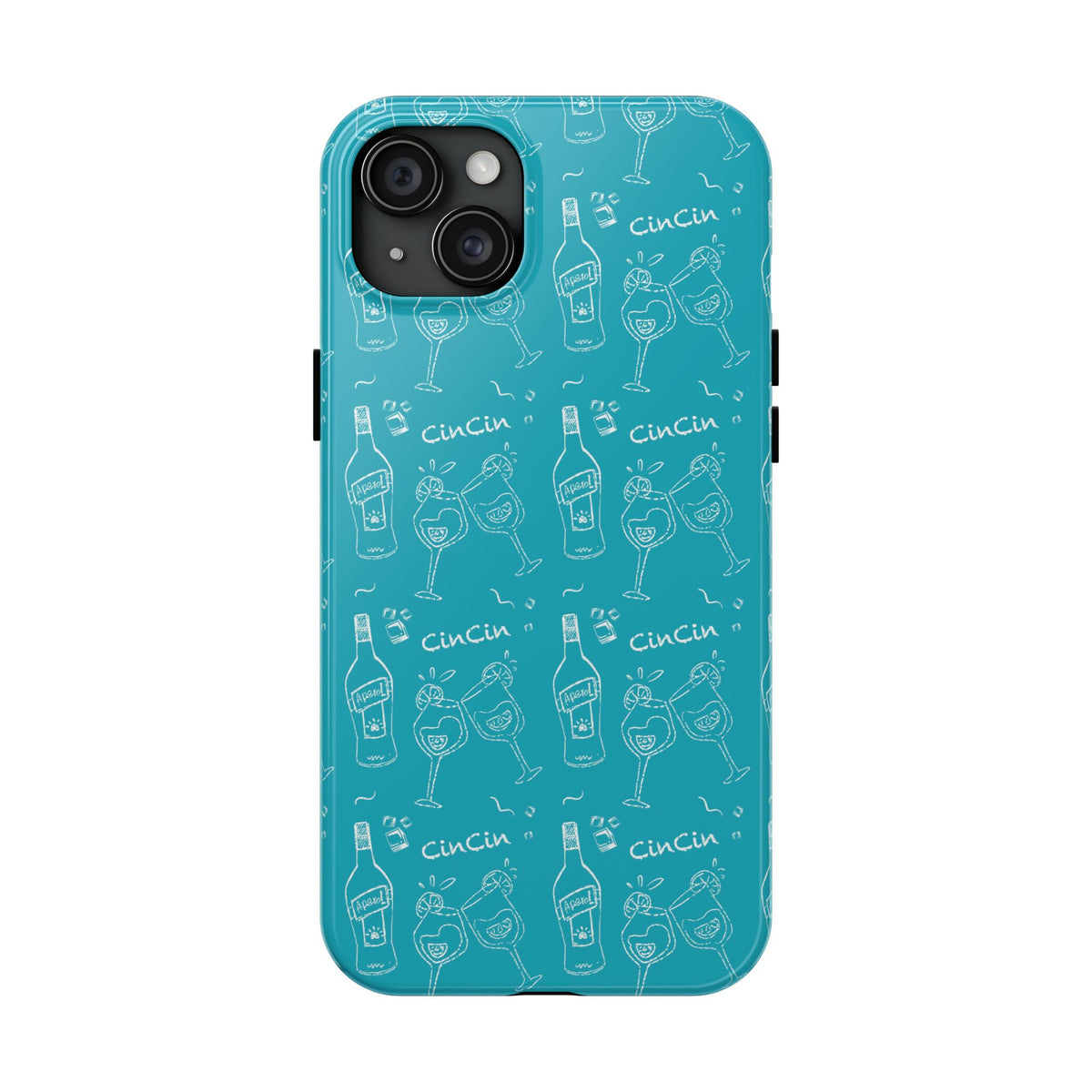 Cin Cin Spritz Tough Phone Case — Turquoise CinCin Brunch Collection Inspired Design
