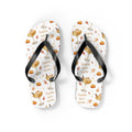 Pumpkin Spice Martini Flip Flops — White Pumpkin Collection Inspired Design