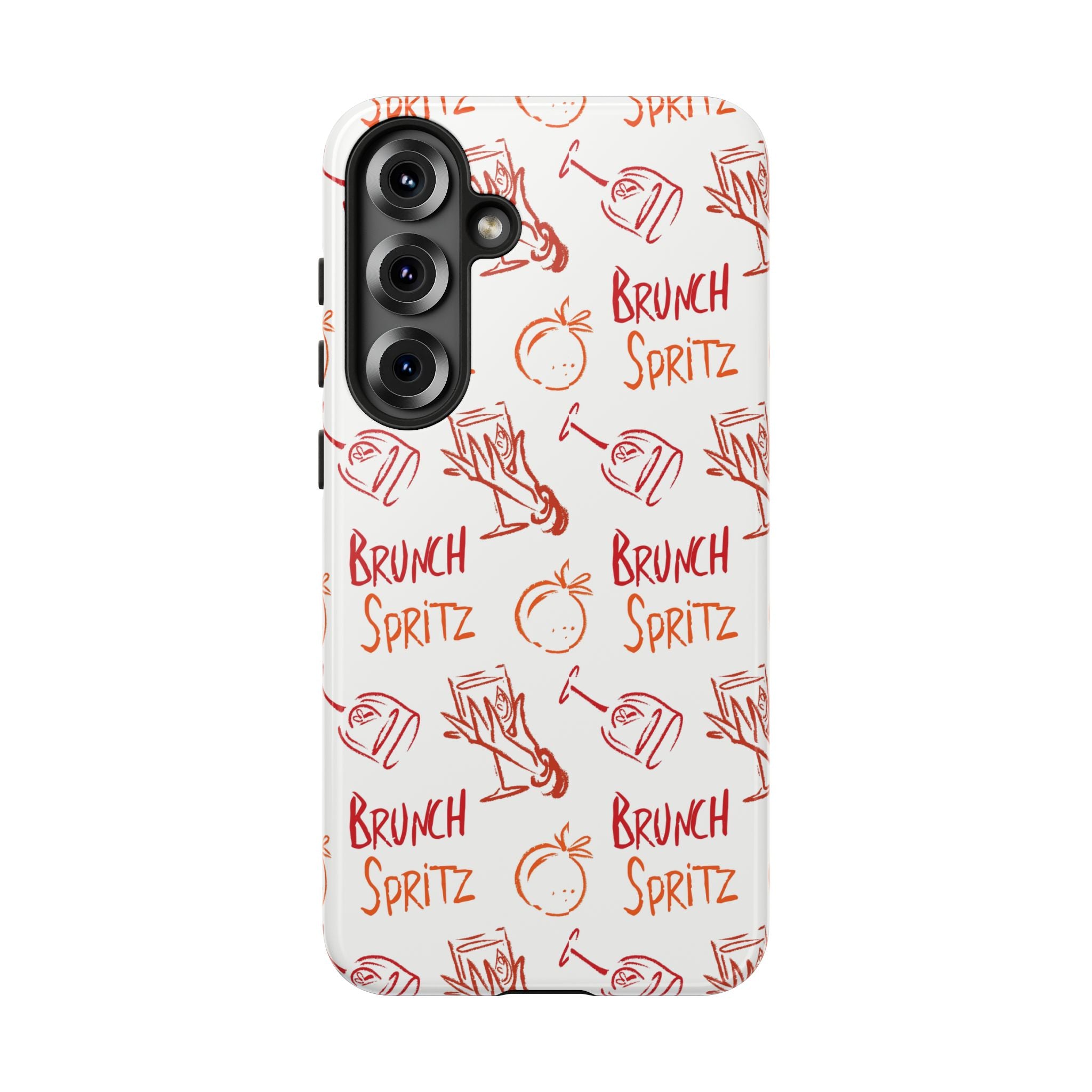 Brunch Spritz Phone Case — Red & Orange Aperol Inspired Design