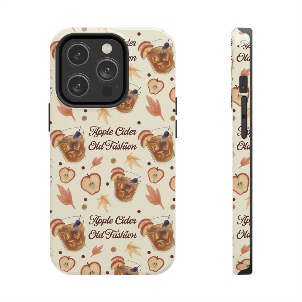 Apple Cider Old Fashioned Tough Phone Case – Beige Apple Cider Collection Inspired Design