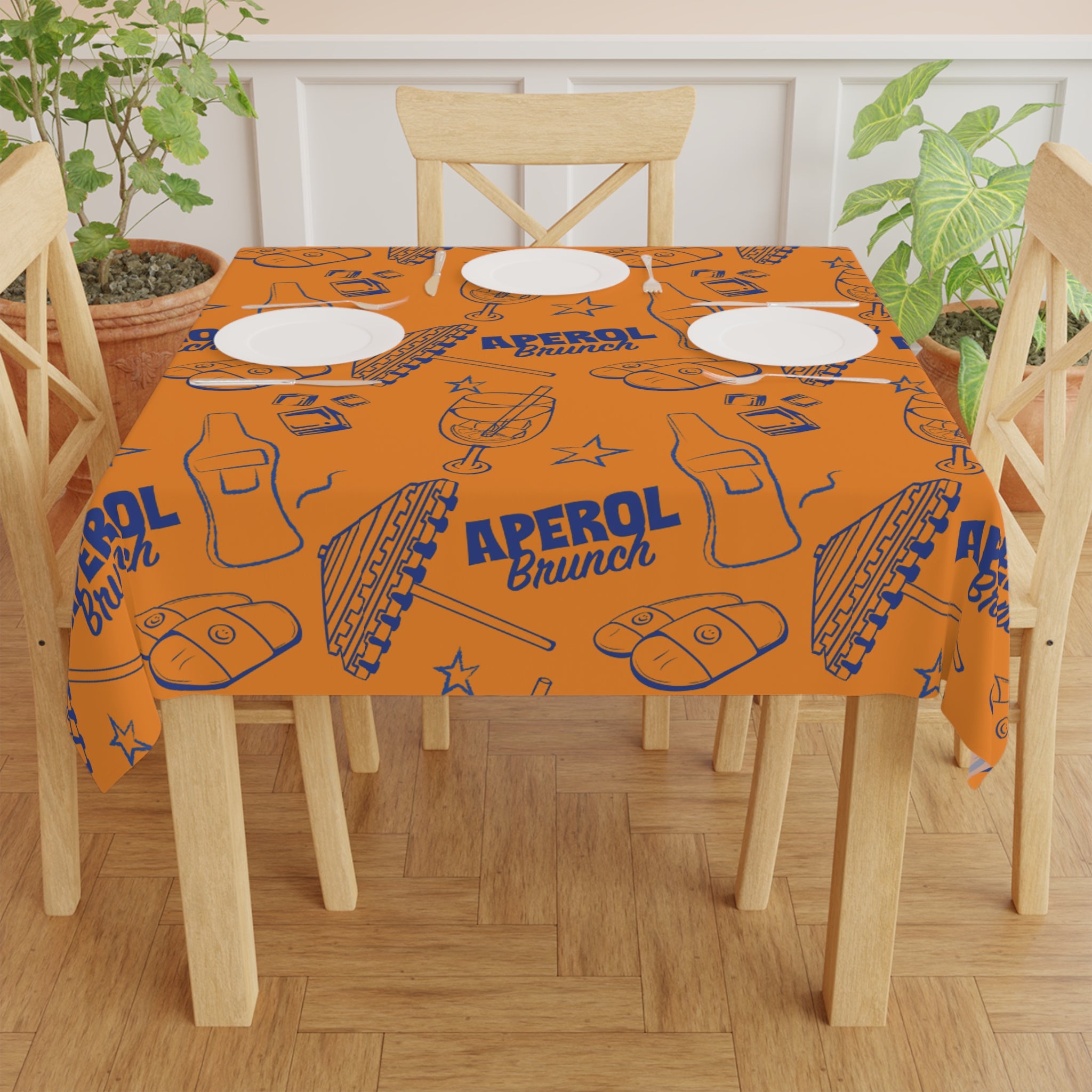 Aperol Brunch Collection Tablecloth — Orange Brunch Collection Inspired Design
