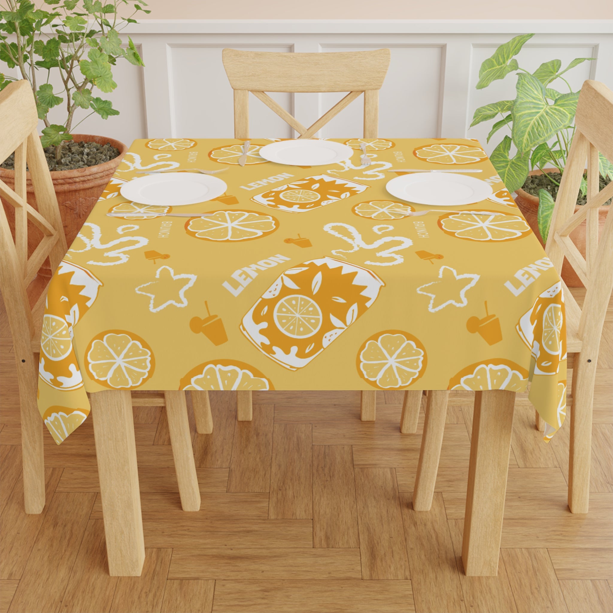 Lemon Brunch Collection Tablecloth — Lemon Brunch Inspired Design