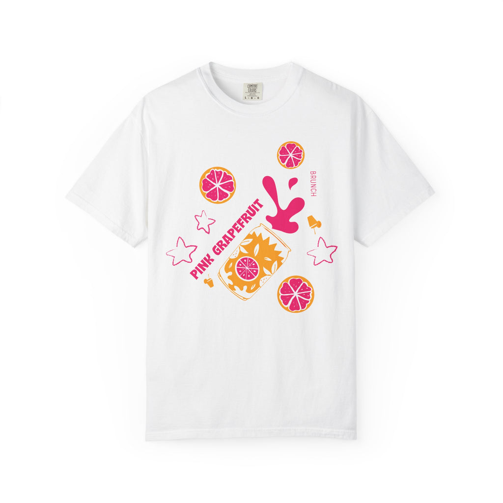 Pink Grapefruit Brunch T-Shirt — Citrus Splash Graphic Tee